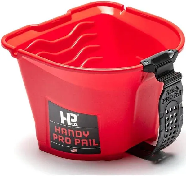 Handy Paint Pro Pail, Holds 1/2 Gallon of Paint or Stain, Accommodates up to a 6 1/2 inch Mini-Roller and 3 inch Brush