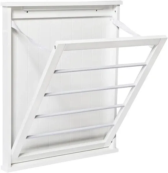 Honey-Can-Do DRY-04446 Small Wall-Mounted Drying Rack, White