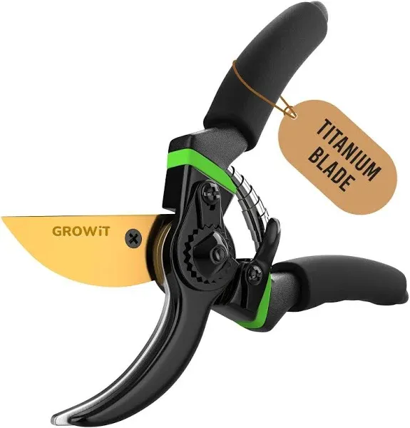 Craft911 GrowIt 8.5" Professional Titanium Bypass Pruning Shears