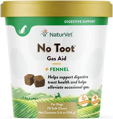 No Toot Gas Aid Plus Fennel Soft Chews for Dogs