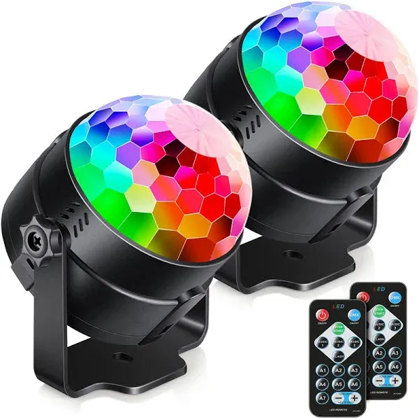 Luditek Sound Activated Party Lights 2-Pack