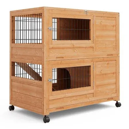 MoNiBloom 35.5" Wooden Rabbit Hutch