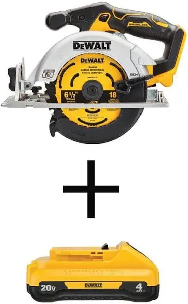 DeWalt DCS565B 20-Volt Max Cordless Brushless 6-1/2 in. Circular Saw (Tool-Only)