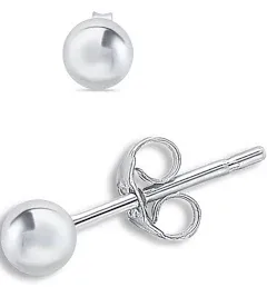 Giani Bernini Ball Stud Earrings(6 mm) in Sterling Silver