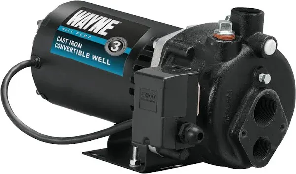 Wayne CWS75 - 3/4 HP Cast Iron Convertible Well Jet Pump