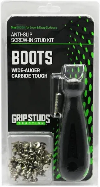 Gripstuds Hiking Boots Grip Studs #3000A 28 pack- Traction for foot wear Cleats