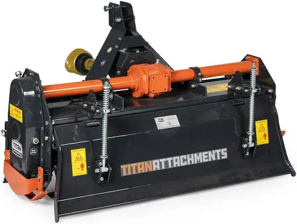 Titan Attachments RT125 48&#034; Heavy Duty Rotary Tiller - 3PT CAT1 Hitch