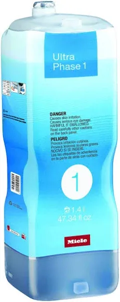 Miele UltraPhase 1-Component Detergent for Whites/Colors Aqua Fragrance (1, UltraPhase 1)