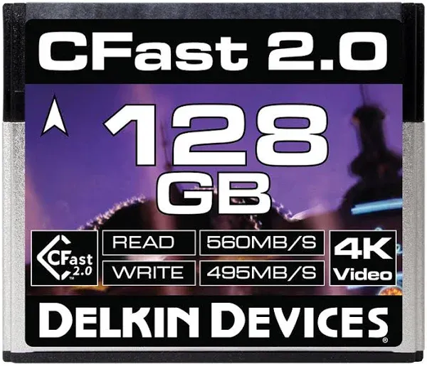 Delkin Cinema CFast 2.0 256GB Memory Card