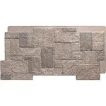 Ekena Millwork Faux Stone Siding Panel Stacked Lightweight Interlocking Polermo