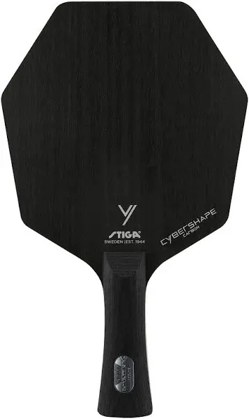 Stiga Cybershape Carbon Table Tennis Blade | Ping Pong Paddle - Unique Design for Larger Hitting Area & Increased Control - Competition Approved Pen/