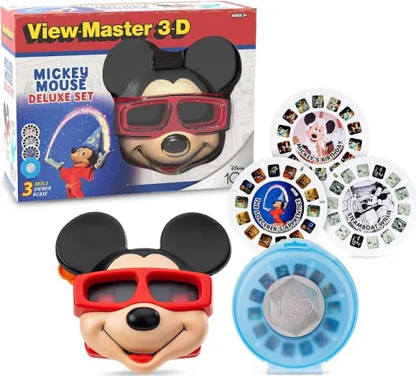 Mickey Mouse Deluxe Set, Disney 100 Edition - STEM, Retro, Fun Learning Toy for Kids and Adults, Toddlers, Ages 3+