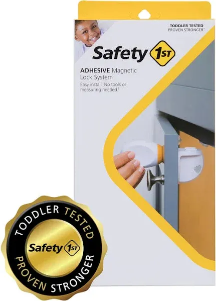 Safety 1st Childproof Adhesive Magnetic Lock System - 8 Locks and 2 Keys