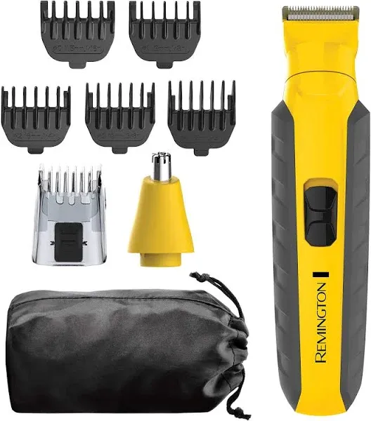 Remington Virtually Indestructible All-in-One Grooming Kit, Yellow, PG6855