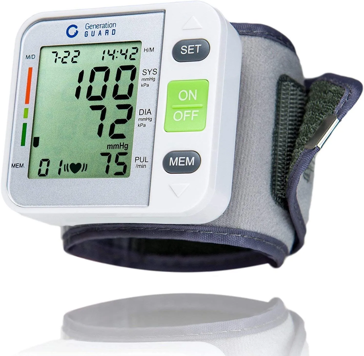 Clinical Automatic Wrist Blood Pressure Monitor with Portable Case, Irregular...