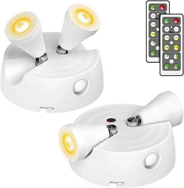 Olafus 2 Pack LED Wireless Spotlight 400LM Accent Lights