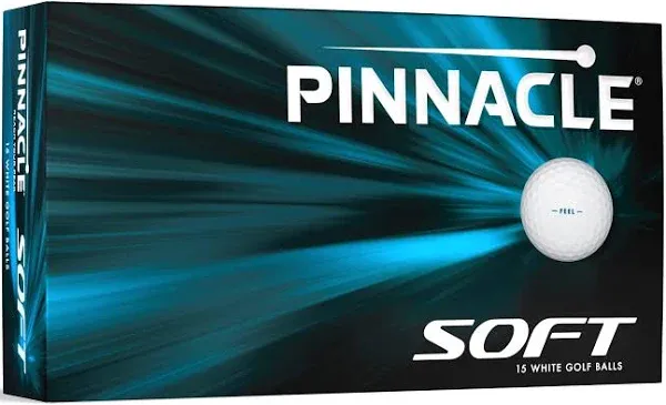 Pinnacle Soft Golf Balls (White, 3 pack) 1 Sleeve 2024 NEW