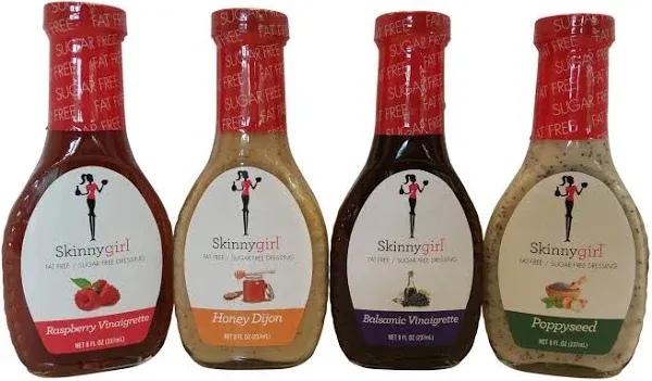 Skinnygirl Low Carb, Fat Free, Sugar Free, Salad Dressing Bundle Variety Pack