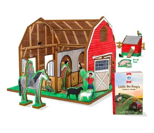 STORYTIME TOYS Little Bo-Peep&#039;s Farm &amp; Storybook 3D Puzzle Book / Playset BPBP