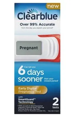 Clearblue Digital Pregnancy Tests 5 Tests Sealed Exp 12/31/24 Easy Read Results