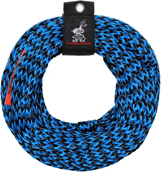 Airhead Tow Rope for 1-3 Rider Towable Tubes, 1 Section, 60-Feet