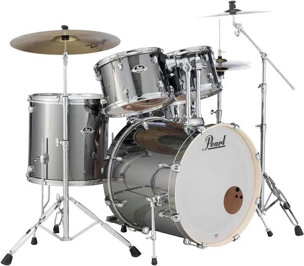 Pearl Export Standard 5-Piece Drum Set with Hardware - Smokey Chrome