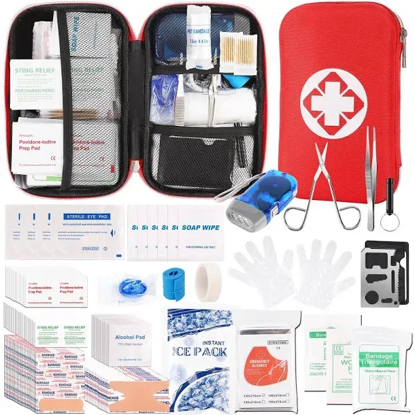 Abpir 315 Pcs First Aid Kit,trauma Kit with Essential Emergency Medical Supplies