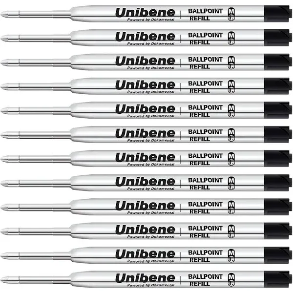 Unibene Parker Compatible Gel Ink Ballpoint Refills