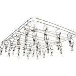 STACK!T 28 Clip Stainless Steel Drying Rack DR28HANG