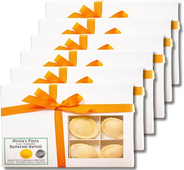 6 Boxes of Artisanal Handcrafted Ravioli for a Taste of Italian Tradition