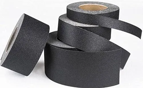 SlipDoctors 4" x 15' Black 60 Grit Anti-Slip Adhesive Safety Tape S-AD-STR415BL