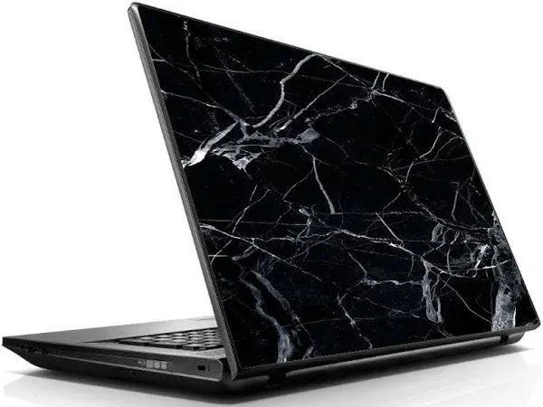 15 15.6 inch Laptop Notebook Skin Vinyl Sticker Cover Decal Fits 13.3" 14" 15.6" 16" HP Lenovo Apple Mac Dell Compaq Asus Acer / Black Marble Granite White