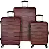 Elite Luggage Omni 3-Piece Hardside Spinner Luggage Set, Red EL09075R