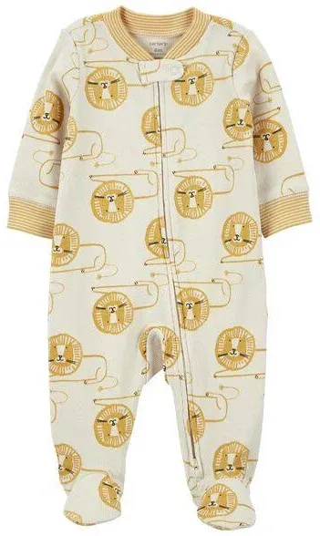 Carter's Baby Boys Lion 2-Way Zip Sleep & Play Pajamas