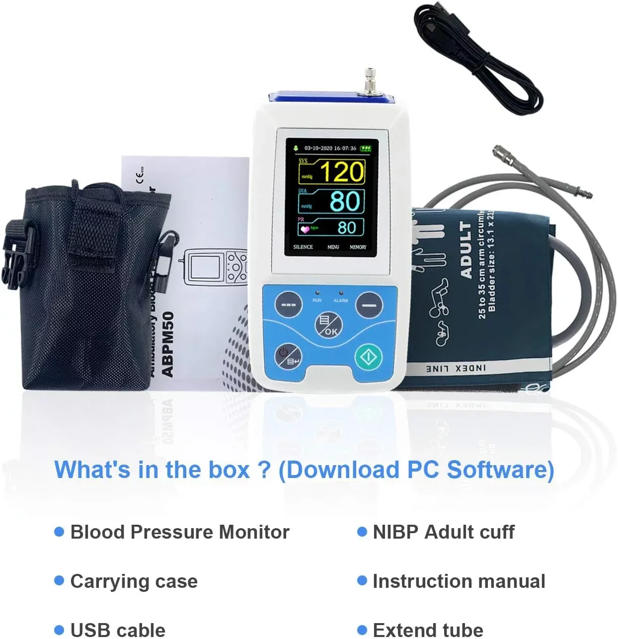 Contec Ambulatory Blood Pressure Software Nibp Abpm50