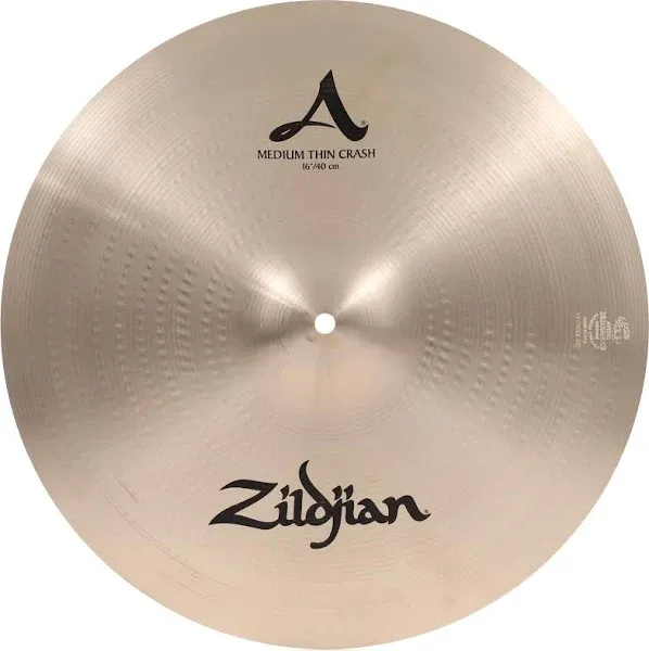 Zildjian A0230 16" Medium Thin Crash Cast Bronze Cymbal W/ Mid To High Pitch New With ZKEY