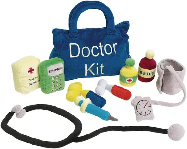 Excellerations Plush Doctor Kit, 10 Pieces, Educational Toys, Toy, Gift (Item...