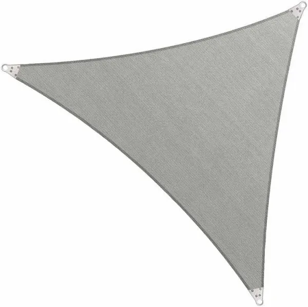 Royal Shade 12' x 12' x 12' Beige Triangle Super Ring Sun Shade Sail Canopy RSAWTN, Heavy Duty Durable Structure, Reinforced Corners & Edges, 260 GSM Permeable Fabric (We Make Custom Size)