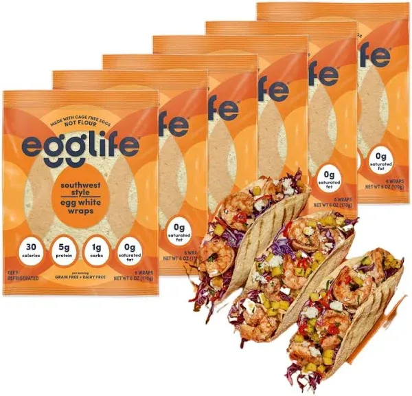 Egglife Original Egg White Wraps (6 oz, 6 ct)