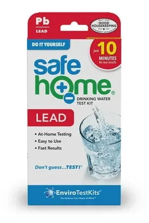 Safe Home DIY LEAD Drinking Water Test Kit At Home Testing for Lead 2 Pack Free