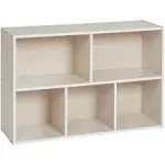 ECR4Kids Birch Streamline 5-Compartment Storage Cabinet 24in H