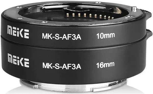 MEIKE MK-S-AF3A Metal Auto Focus Macro Extension Tube Adapter Ring