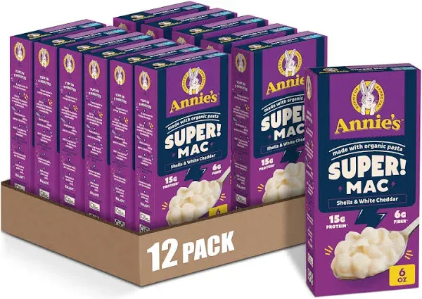 Annie's Super Mac Shells & White Cheddar Mac and Cheese