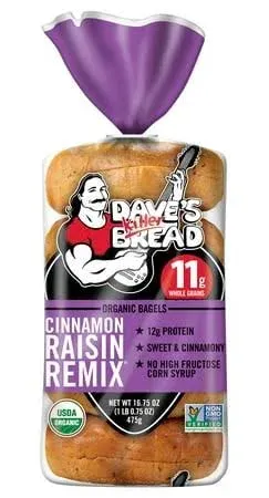 Dave's Killer Bread Organic Cinnamon Raisin Remix Bagels