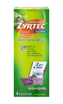 Children's Zyrtec Allergy Syrup