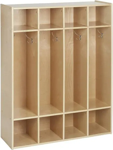 ECR4Kids Streamline 4-Section Coat Locker