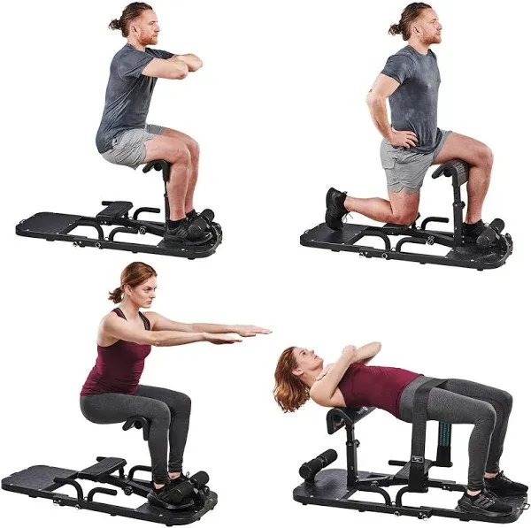 GluteBlast Hip Thrust Machine - Premium Squat &amp; Glute Machine Workout Equipme...