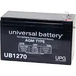 UPG Batteries Seal Lead Acid Battery 12 Volt 7.2 AH T1 Terminal