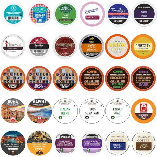 Custom Variety Pack Custom Dark Roast Coffee Variety Pack 30 Pod Pack extra bold