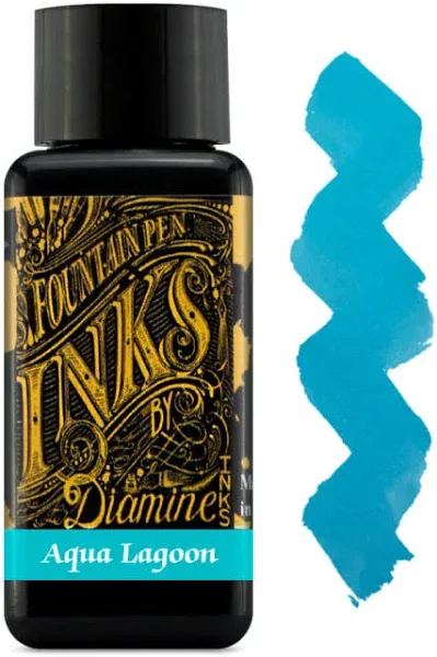 Diamine Aqua Lagoon Fountain Pen Ink